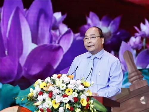 Thủ tướng Nguyễn Xuân Phúc phát biểu tại chương trình giao lưu.